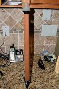 DIY stern light and flag pole